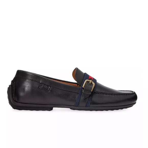 Polo Ralph Lauren Men\'s Riali Leather Driving Shoes Loafer Black, Size 9 main image 11